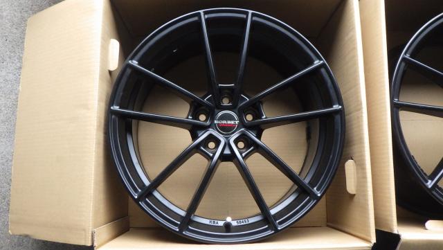 BORBET Premium FF1マッドブラック 18x8J　ET35 112-5H 67mm アウディ４本セット　