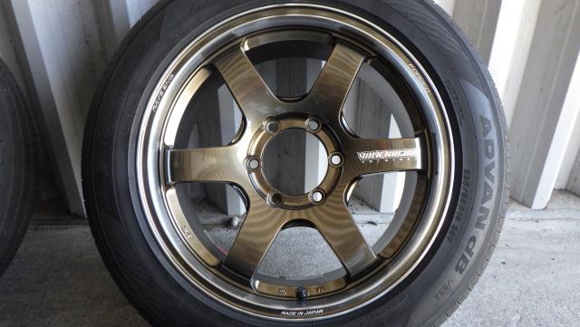 使用２か月！RAYS　TE-37SB TOURER-SR 18ｘ8.0 ET38 6-139.7 シャイニングブロンズメタル~リムDC ハイエース 