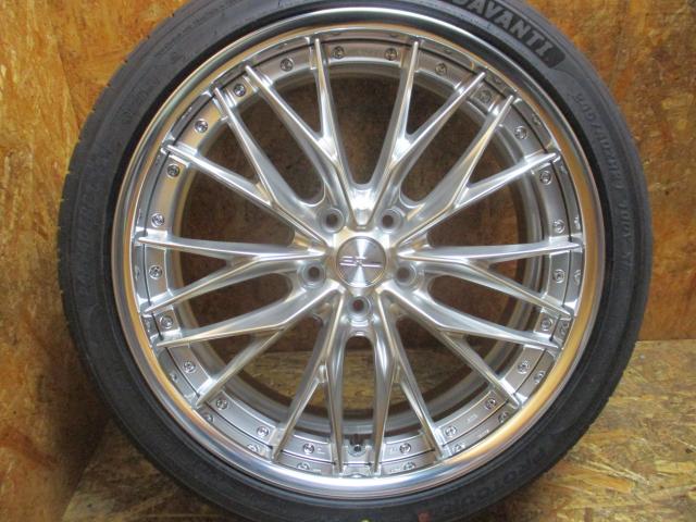 WORK  シュバート　ブルネン（シルキーリッチシルバー）21×8.5J（+40）Oディスク　5H-120/　245/40R21（DAVANTI PROTOURA SPORT）新品展示品セット　40アルファード　ヴェルファイア