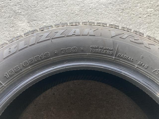 BS VRX 155/65R13 4本