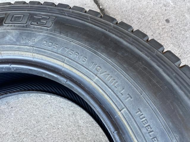 DUNLOP WINTER MAXX LT03 205/75R16 113/111L LT 6本