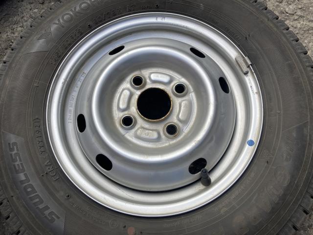 軽自動車用スチールホイール冬タイヤセット J12×4.00B DOT TOPY 4H 100PCD YOKOHAMA iG91 145/80R12 80/78N LT 4本