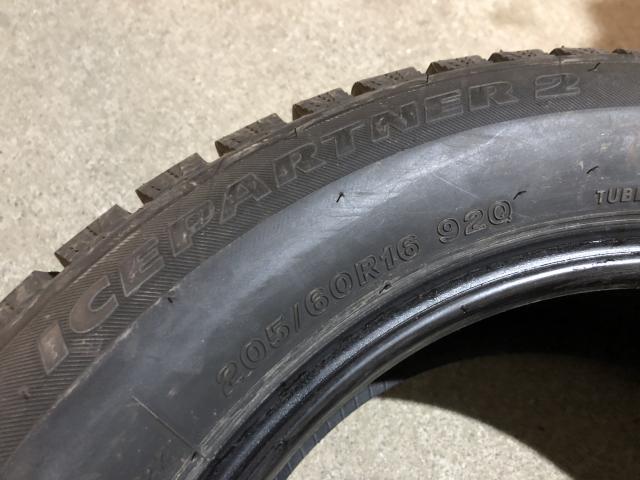 BS ICEPATNER2 205/60R16 4本