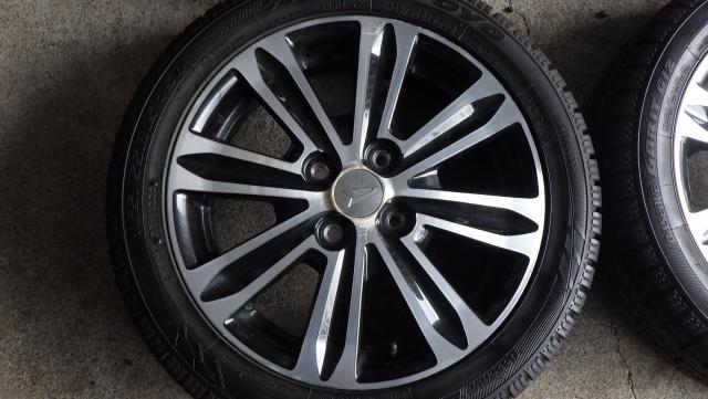 ダイハツタント純正 4.5x15 ET45＋TOYO GARIT GIZ 165/55R15 8.5分山 中古４本ムーヴ、ウェイク他