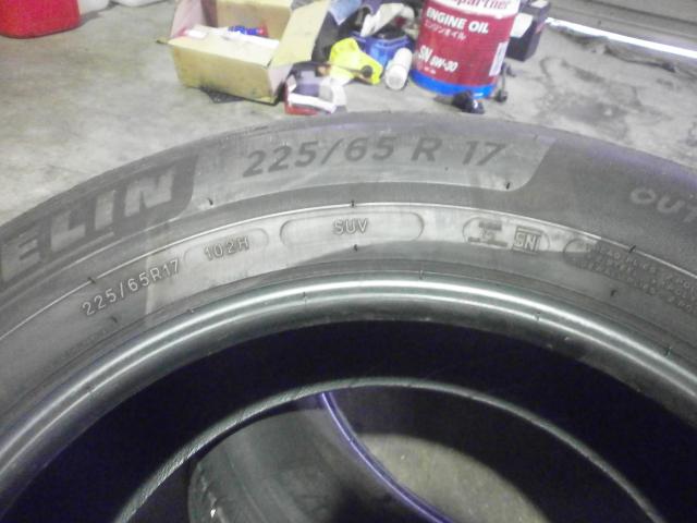 ２２５/５５R１７ ミシュラン夏タイヤ