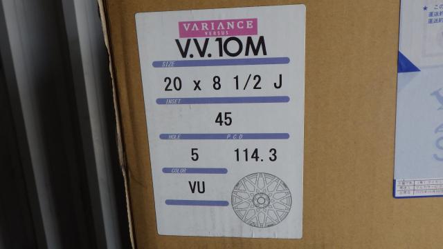 展示未使用品 RAYS VERSUS V.V.10M 20x8.5J 5-114.3 ET45 ４本セット 070512