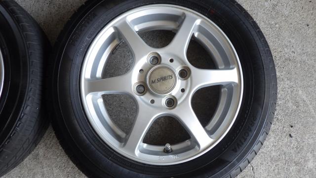 M.SPIRITS 13x4.00B 100/4H ET46 2021年製PRACTIVA 155/65R13 73S 070520