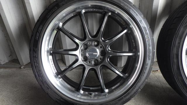 WORK EMOTION ZR10 18x7.5J 100-5H ET47 DIREZZA 225/40R18 88W ４本セット 070524