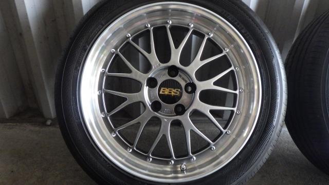 鍛造！美品！BBS LM (LM080)18x8J 5-114.3 ET40 ADVAN dB V553 235/45R18 2024年製9分山 4本セット