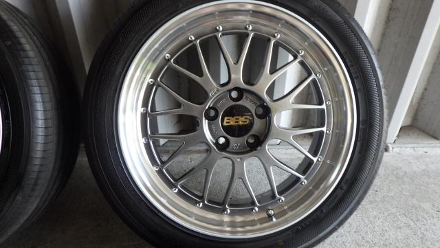 鍛造！美品！BBS LM (LM080)18x8J 5-114.3 ET40 ADVAN dB V553 235/45R18 2024年製9分山 4本セット