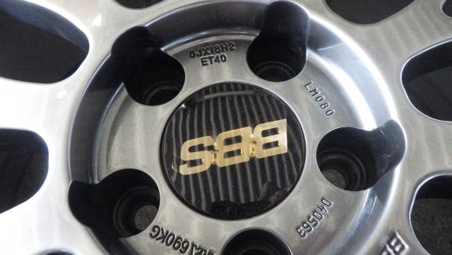 鍛造！美品！BBS LM (LM080)18x8J 5-114.3 ET40 ADVAN dB V553 235/45R18 2024年製9分山 4本セット