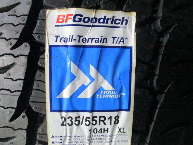 レイズ　TBR　TB-01　B-SIDE　18×7.5J（+42）5H-114.3/ 235/55R18(BFグッドリッチ　トレールテレーンT/A）新品展示品セット