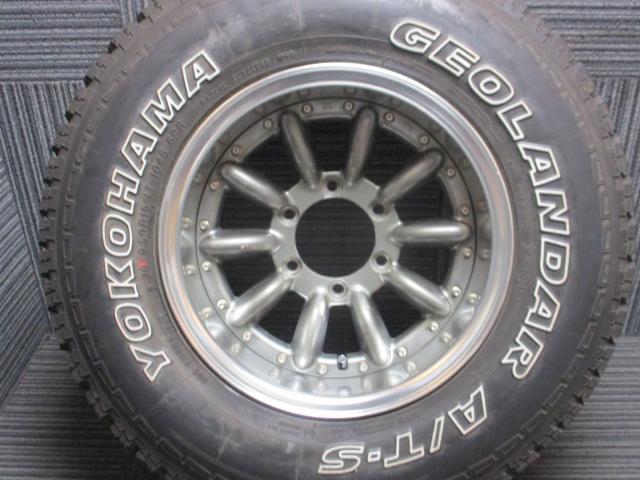 エンケイ　デセム10　15×8J（-28）6H-139.7/　30×9.5R15LT（ヨコハマ　ジオランダーAT-S）当時物　