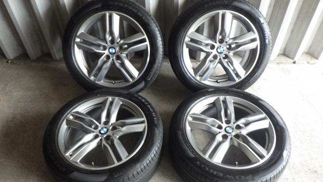 18×7.5J 5H/112 51 BMW X1(F48) Mスポーツ 18x7.5J 5-112 ET51 2022年製 ピレリPOWER GY 225/50R18 99W