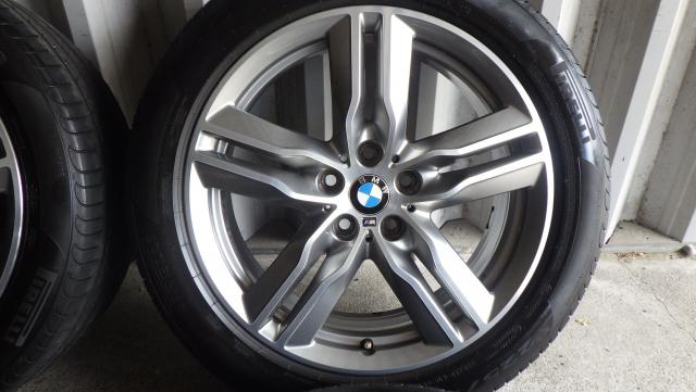 18×7.5J 5H/112 51 BMW X1(F48) Mスポーツ 18x7.5J 5-112 ET51 2022年製 ピレリPOWER GY 225/50R18 99W