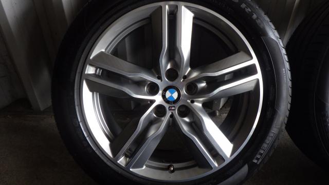 18×7.5J 5H/112 51 BMW X1(F48) Mスポーツ 18x7.5J 5-112 ET51 2022年製 ピレリPOWER GY 225/50R18 99W