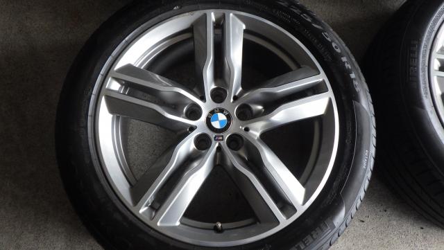 18×7.5J 5H/112 51 BMW X1(F48) Mスポーツ 18x7.5J 5-112 ET51 2022年製 ピレリPOWER GY 225/50R18 99W
