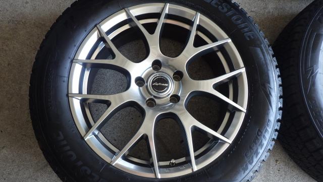 クラウンクロスオーバー 2022年製8.6~8.8mm ブリヂストン ブリザック DM-V3 225/60R18 100Q MID レフィナーダ14R球面 18×7J 5H/114.3 40 