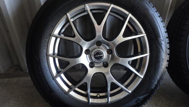 クラウンクロスオーバー 2022年製8.6~8.8mm ブリヂストン ブリザック DM-V3 225/60R18 100Q MID レフィナーダ14R球面 18×7J 5H/114.3 40 