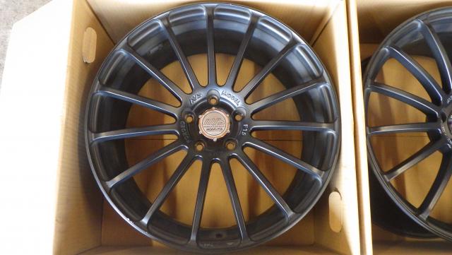 鍛造（FORGED）ヨコハマMODEL F15 19x8.5J +45 114.3-5H マッドブラック4本セット