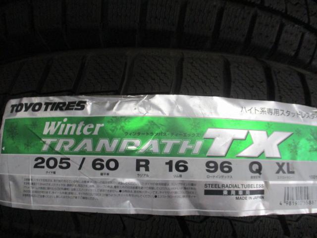 トーヨー　ウィンタートランパス　TX　205/60R16　新品未使用品　2022年製造　ラベル剥がれ有り