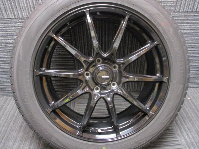 ホットスタッフ　Gスピード　G-05　18×7J（+48）5H-114.3/　215/50R18（ヨコハマ　アイスガード　IG70）タイヤバリ山　2021年製造