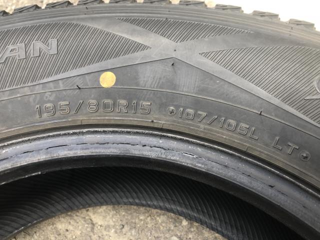 DUNLOP WINTER MAXX SV01 195/80R15 107/105L LT 4本