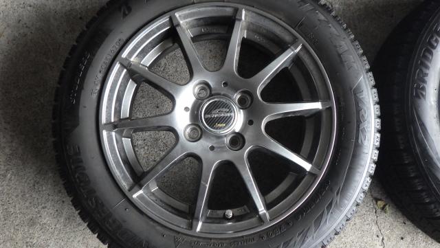 14×4.5J 4H/100 43 軽自動車サイズ ブリヂストンブリザックVRX2155/65R14