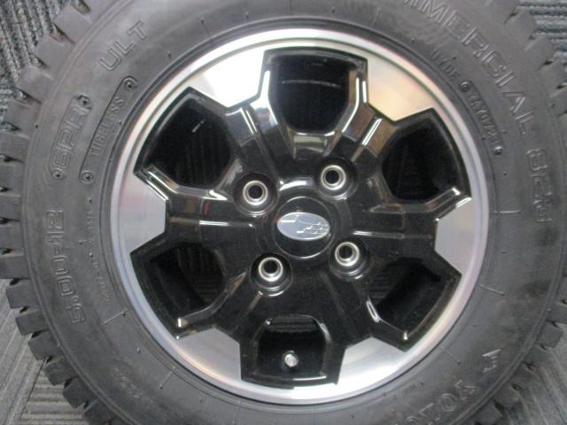 スバル純正　サンバ―バン　12×4J（+40）4H-100/　5.00-12　6PR（ヨコハマ　Y823A）　稀少　センターキャップ変更でアトレー、ハイゼットなどにも