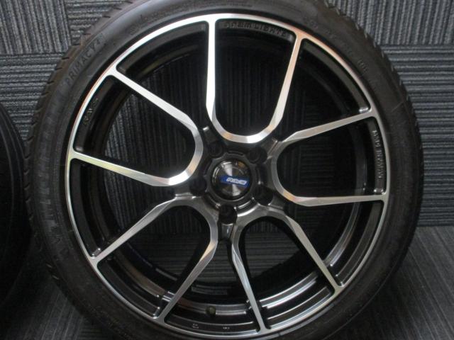 レイズ　グラムライツ　57ANA（スーパーダークガンメタ/ダイヤモンドカット/マシニング（HF））　19×8J（+38）5H-112/　245/40R19（ミシュラン　プライマシー4）ベンツ　W213　Eクラス