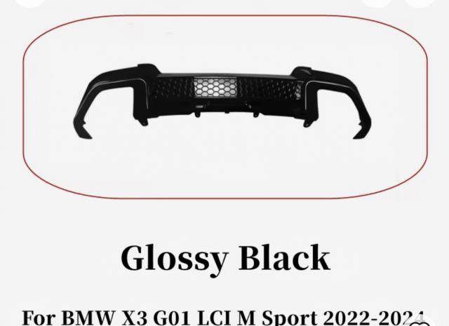 bmw x3 g01 リアバンパーディフューザースプリッター