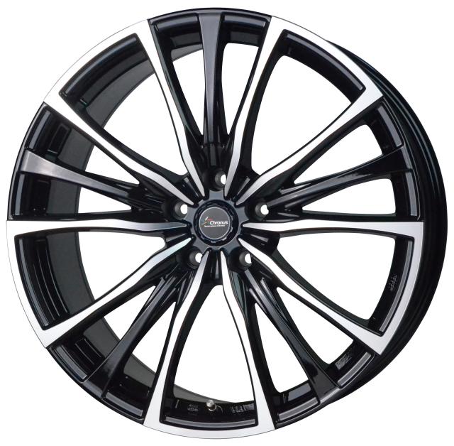 ホットスタッフコーポレーション　クロノス　CH-110（メタリックブラックポリシュ）20×8.5J（+35）5H-114.3　新品展示品