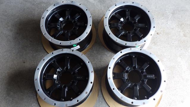 ランクル８０等にMKW MK46 B/L ビードロック仕様 16x8J ET0 PCD139.7 6穴 ４本セット
