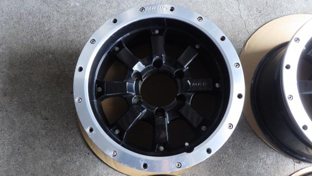 ランクル８０等にMKW MK46 B/L ビードロック仕様 16x8J ET0 PCD139.7 6穴 ４本セット