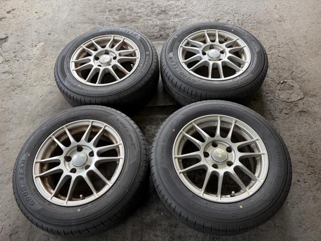 15×７JJ 5H/114.3 50 社外アルミ&15インチ夏タイヤ