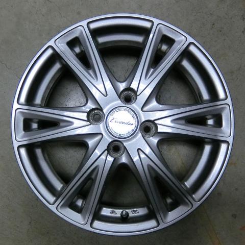 社外アルミホイール 15x5,5 4H 100 +43 ダークシルバー