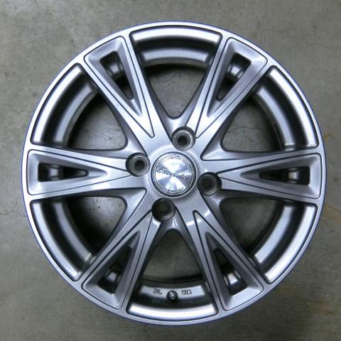 社外アルミホイール 15x5,5 4H 100 +43 ダークシルバー