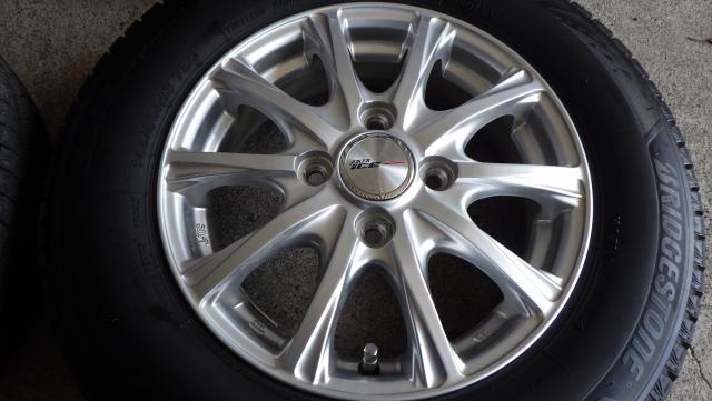 2022年製ブリヂストンブリザックVRX3 145/80R13 75Q WEDS JOKER 13x4.00B ET45 中古４本セット 080414