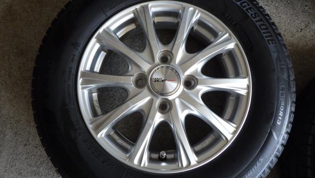2022年製ブリヂストンブリザックVRX3 145/80R13 75Q WEDS JOKER 13x4.00B ET45 中古４本セット 080414