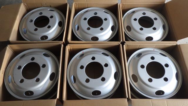 新車外し いすゞエルフ純正 16x5.5J 116.5-8TC PCD203.2mm TOPY６本セット　080416