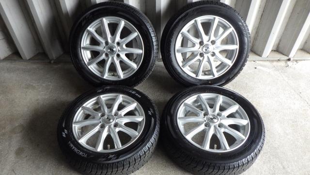 2023年製９分山！ヨコハマアイスガード６ IG60 155/65R14 75Q WEDSアルミ 14x 4.5J ＋45 100 4H