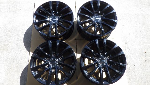 15×６J 6H/139.7 33 ハイエース200系用 アルミホイール WEDS ravrion RV 15x6J 6H-139.7 ET33 4本セット 080423