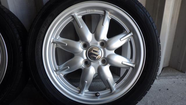 suzuki 純正 ENKEI製15x4.5J ET+45 PCD100 ダンロップ エナセーブ EC204 165/55R15 75V 080512