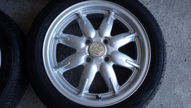 suzuki 純正 ENKEI製15x4.5J ET+45 PCD100 ダンロップ エナセーブ EC204 165/55R15 75V 080512