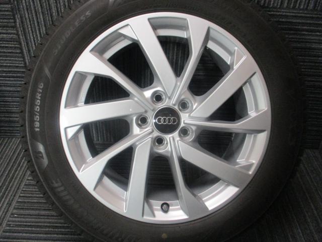 アウディ純正　A1　16×6.5J（+40）5H-112/　195/55R16（ブリヂストン　VRX3）バリ山　2024年製造