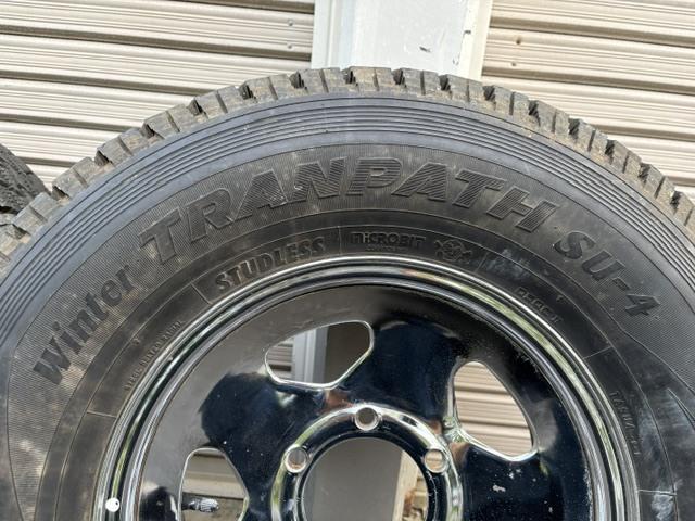 希少パジェロ純正メッキホイール！L049GW？L149GW？おまけスタッドレス30×9.50R15LT 6P.R.