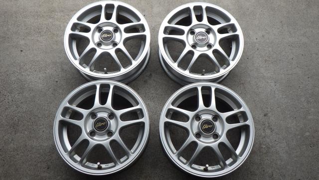 14×4.5J 4H/100 46 軽自動車サイズ！ ブリヂストン JIRO 14x４.5J 100-4H ET+46 ハブ73mm ４本セット 080528
