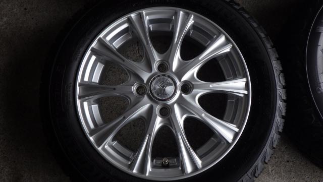 14×4.5J 4H/100 45 2024年製8.5分山！ミシュランX-ICE SNOW 155/65R14 75T WEDSアルミ 14x 4.5J ＋45 100 4H