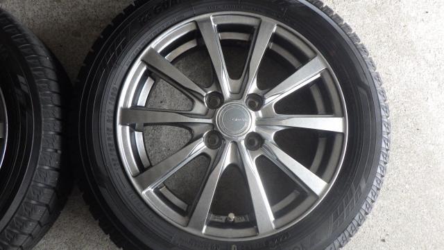 GRASS 15x4.5 4H100 +45　ヨコハマアイスガードIG60 165/65R15 81Q 中古４本