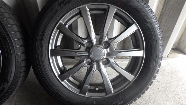 GRASS 15x4.5 4H100 +45　ヨコハマアイスガードIG60 165/65R15 81Q 中古４本